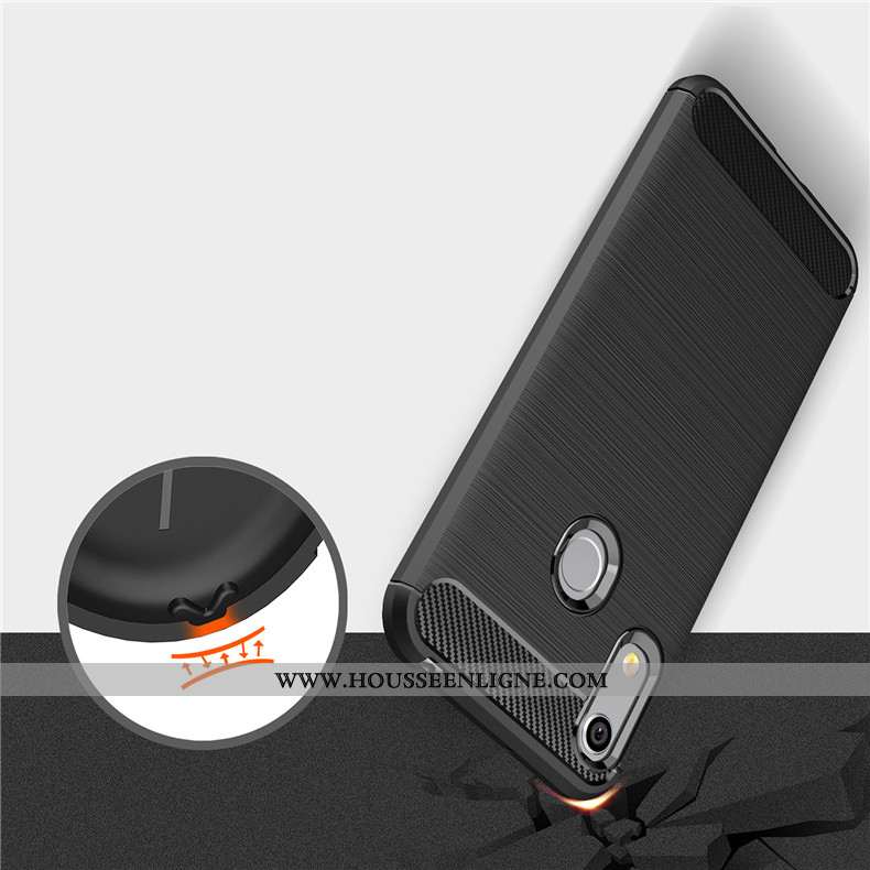 Coque Huawei Y6s Protection Fluide Doux Nouveau Silicone Noir Incassable