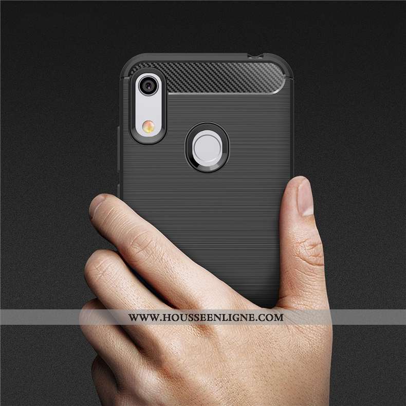 Coque Huawei Y6s Silicone Protection Simple Noir Fluide Doux Tout Compris