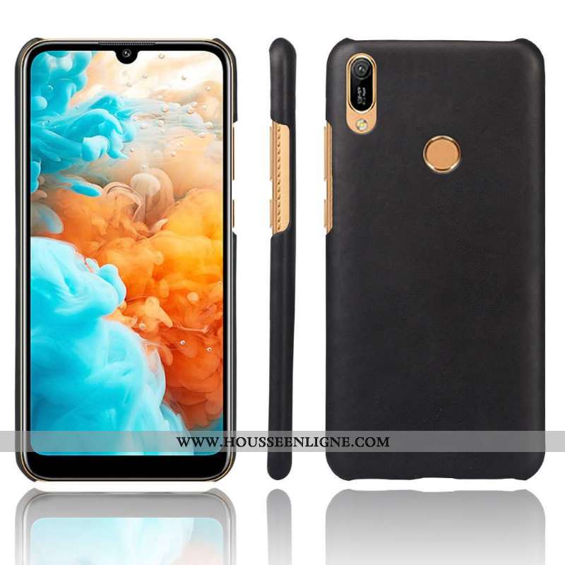 Coque Huawei Y6s Ultra Légère Délavé En Daim Étui Incassable Protection Téléphone Portable Rouge