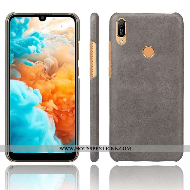 Coque Huawei Y6s Ultra Légère Délavé En Daim Étui Incassable Protection Téléphone Portable Rouge
