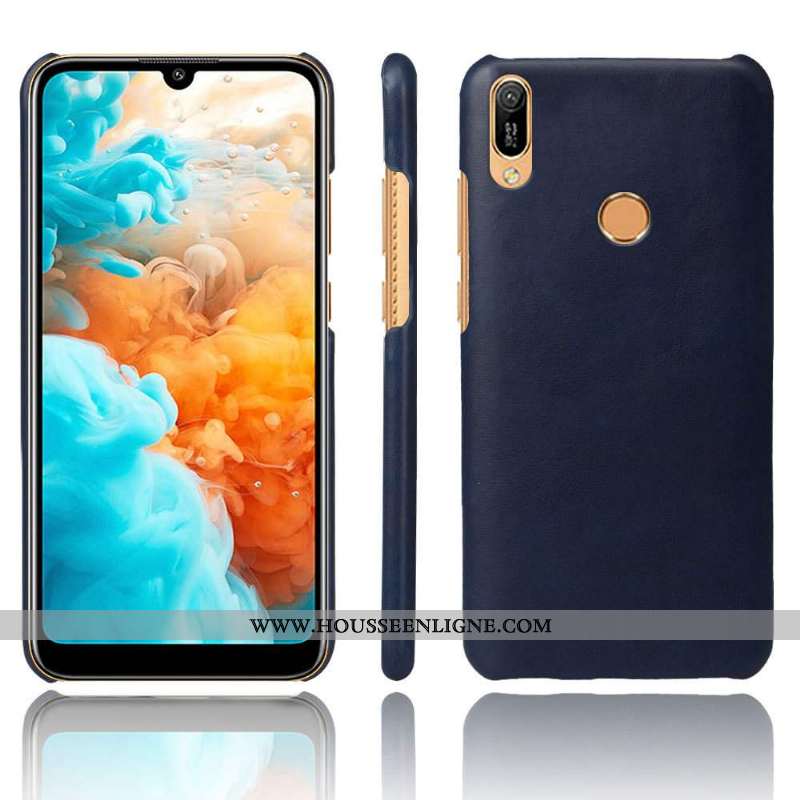 Coque Huawei Y6s Ultra Légère Délavé En Daim Étui Incassable Protection Téléphone Portable Rouge