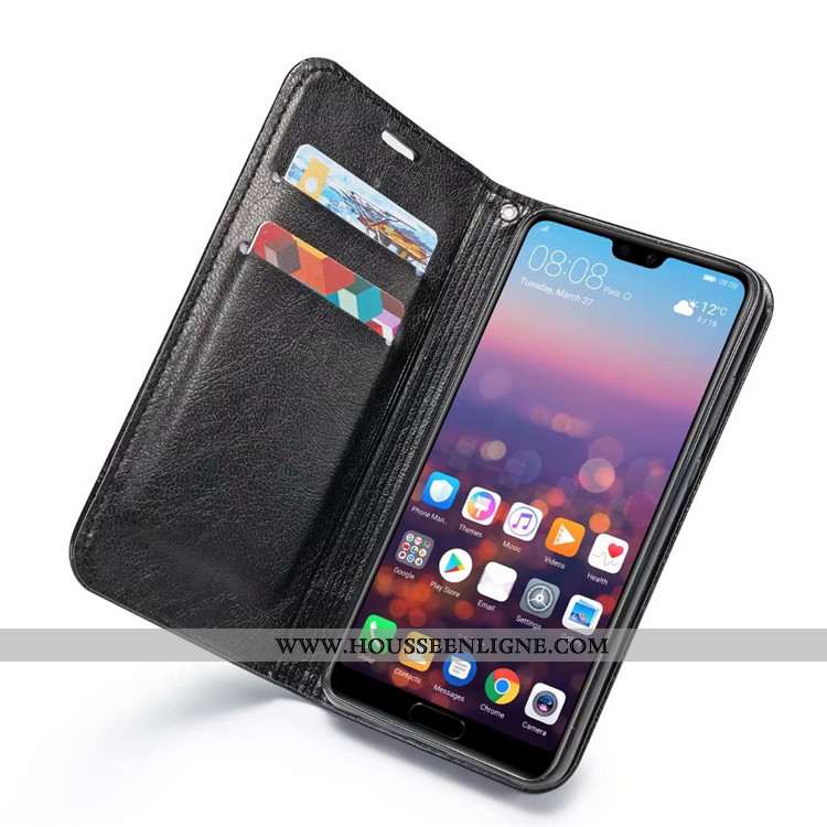 Coque Huawei Y7 2020 Mode Tendance Cuir Modèle Fleurie Épissure Bleu Marin 2020 Bleu Foncé