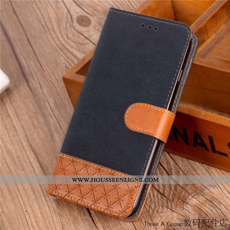 Coque Huawei Y7 2020 Protection Tendance Étui Bleu Housse Téléphone Portable