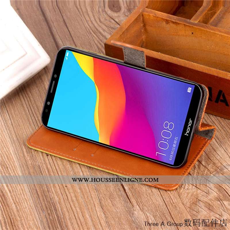 Coque Huawei Y7 2020 Protection Tendance Étui Bleu Housse Téléphone Portable