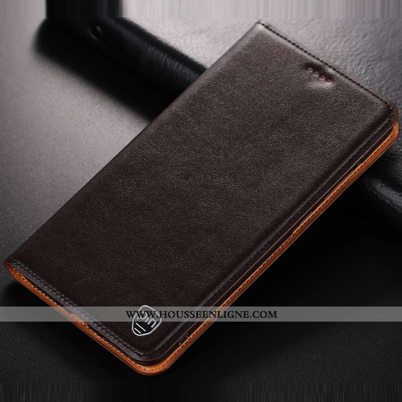 Coque Lg G6 Cuir Modèle Fleurie Téléphone Portable Housse Incassable Protection Véritable Marron