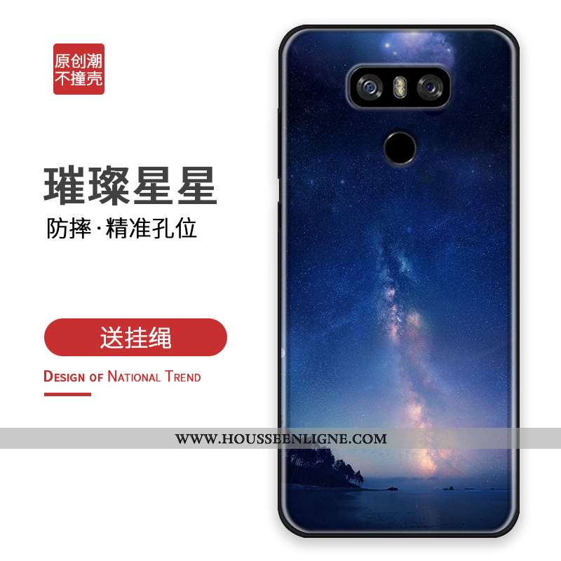 Coque Lg G6 Personnalité Créatif Personnalisé Étui Tout Compris Bleu Marin Protection Bleu Foncé