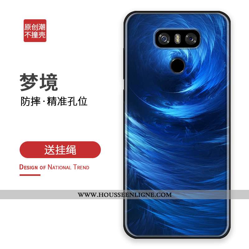 Coque Lg G6 Personnalité Créatif Personnalisé Étui Tout Compris Bleu Marin Protection Bleu Foncé