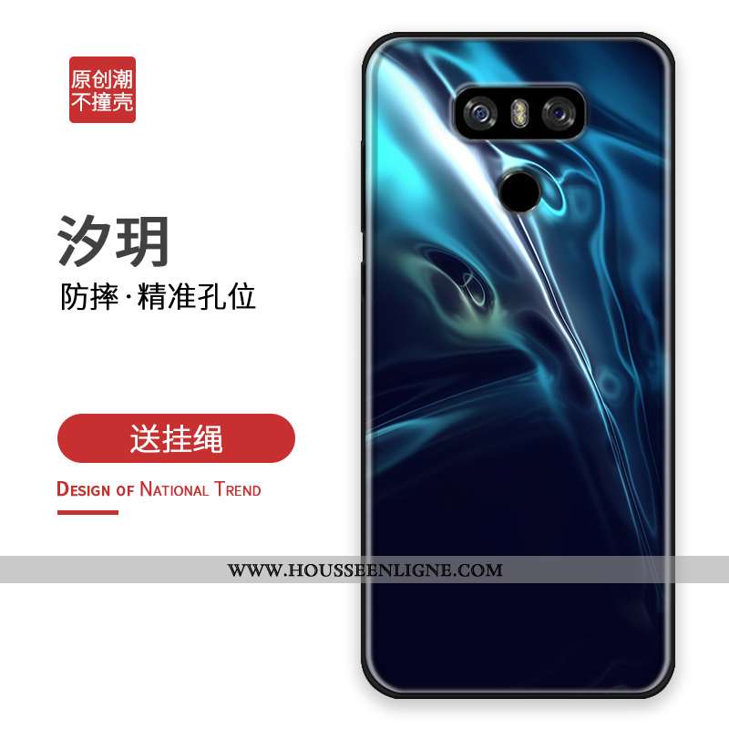 Coque Lg G6 Personnalité Créatif Personnalisé Étui Tout Compris Bleu Marin Protection Bleu Foncé