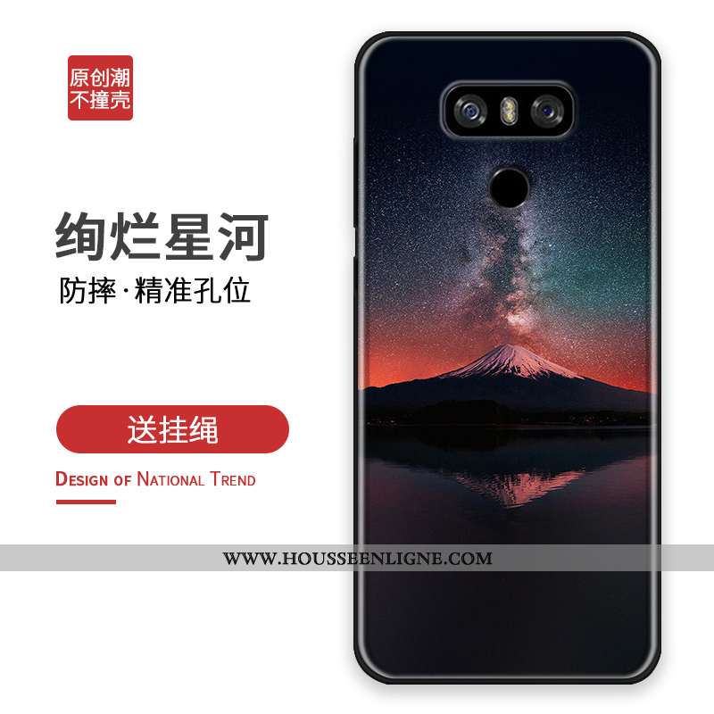 Coque Lg G6 Personnalité Créatif Personnalisé Étui Tout Compris Bleu Marin Protection Bleu Foncé