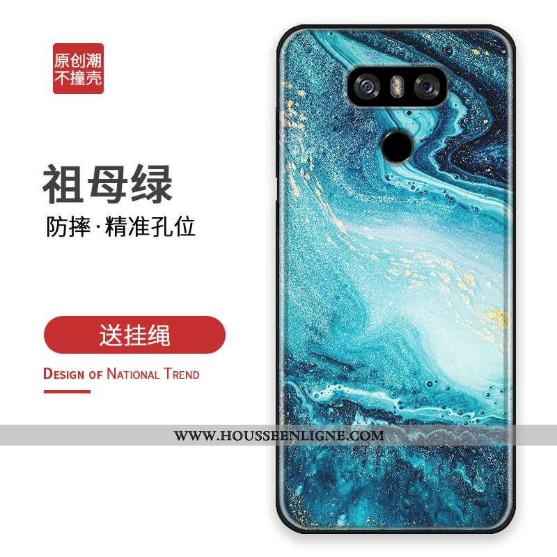 Coque Lg G6 Personnalité Créatif Personnalisé Étui Tout Compris Bleu Marin Protection Bleu Foncé