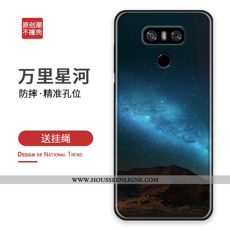 Coque Lg G6 Personnalité Créatif Personnalisé Étui Tout Compris Bleu Marin Protection Bleu Foncé