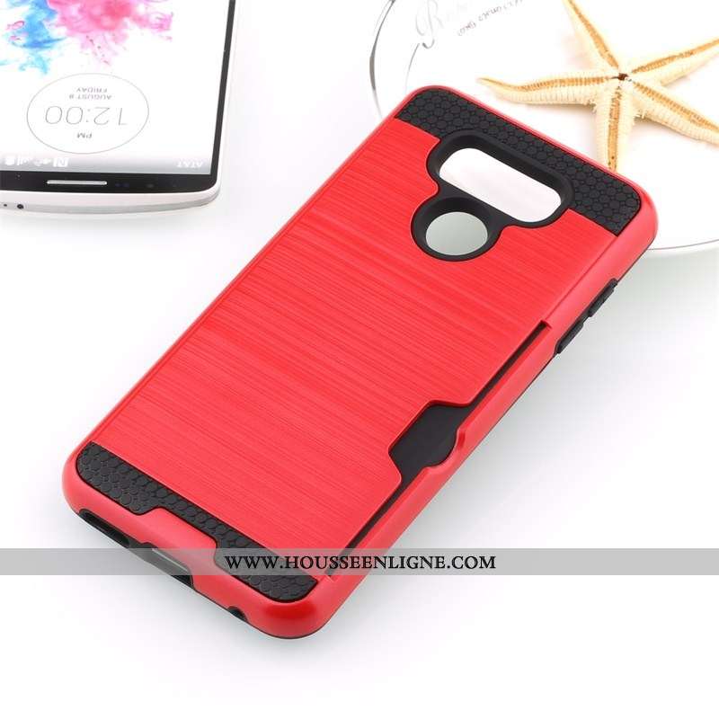 Coque Lg G6 Protection Noir Soie Carte Téléphone Portable Incassable