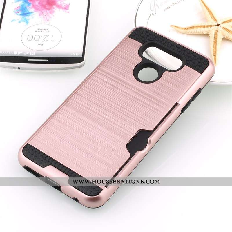 Coque Lg G6 Protection Noir Soie Carte Téléphone Portable Incassable