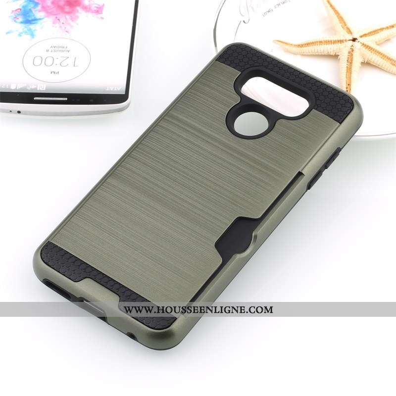Coque Lg G6 Protection Noir Soie Carte Téléphone Portable Incassable