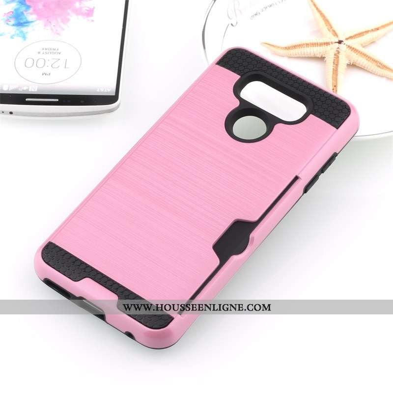 Coque Lg G6 Protection Noir Soie Carte Téléphone Portable Incassable