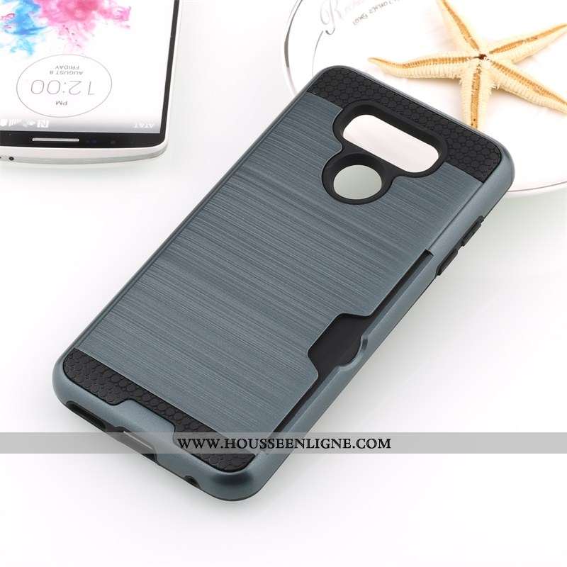 Coque Lg G6 Protection Noir Soie Carte Téléphone Portable Incassable