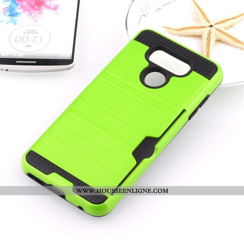 Coque Lg G6 Protection Noir Soie Carte Téléphone Portable Incassable