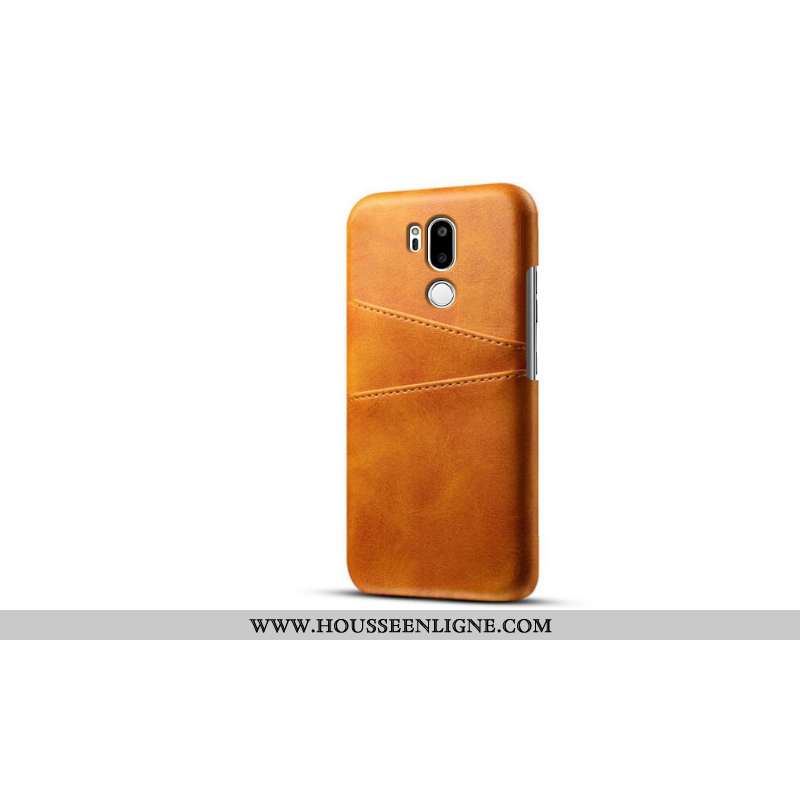 Coque Lg G7 Thinq Cuir Protection Carte Téléphone Portable Tendance Qualité Noir