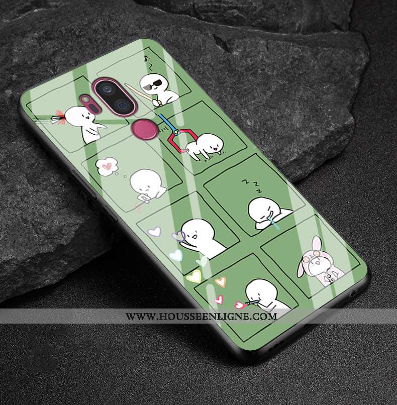 Coque Lg G7 Thinq Dessin Animé Charmant Rose Tout Compris Créatif Incassable