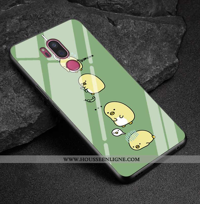 Coque Lg G7 Thinq Dessin Animé Charmant Rose Tout Compris Créatif Incassable