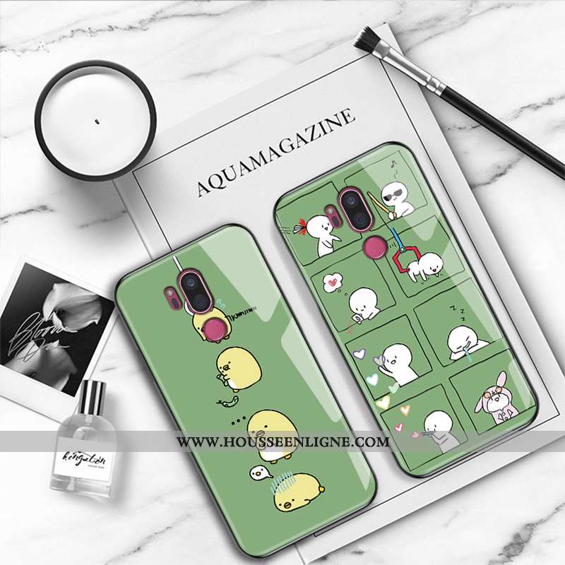 Coque Lg G7 Thinq Dessin Animé Charmant Rose Tout Compris Créatif Incassable