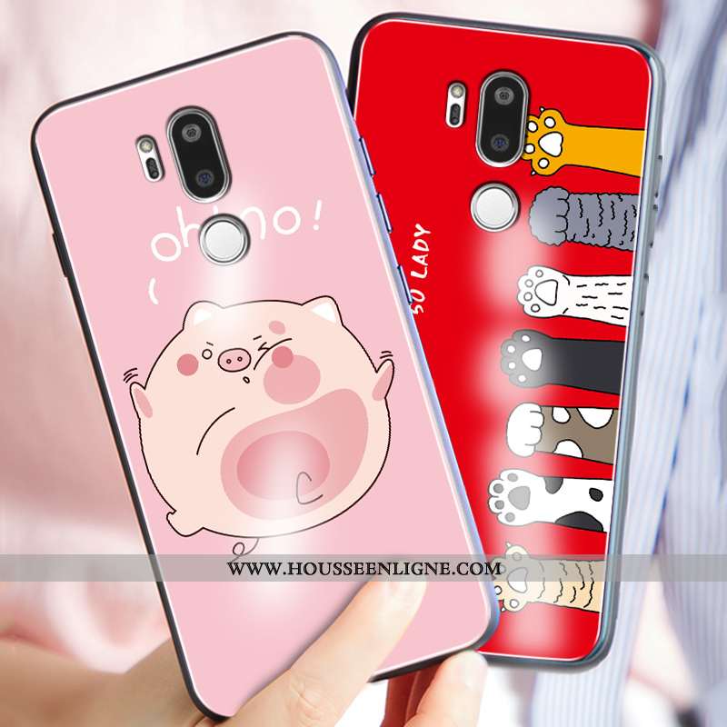Coque Lg G7 Thinq Silicone Mode Protection Difficile Étui Créatif Incassable Rose