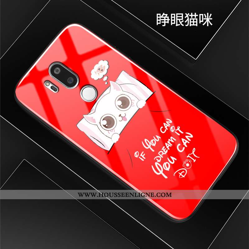 Coque Lg G7 Thinq Silicone Mode Protection Difficile Étui Créatif Incassable Rose