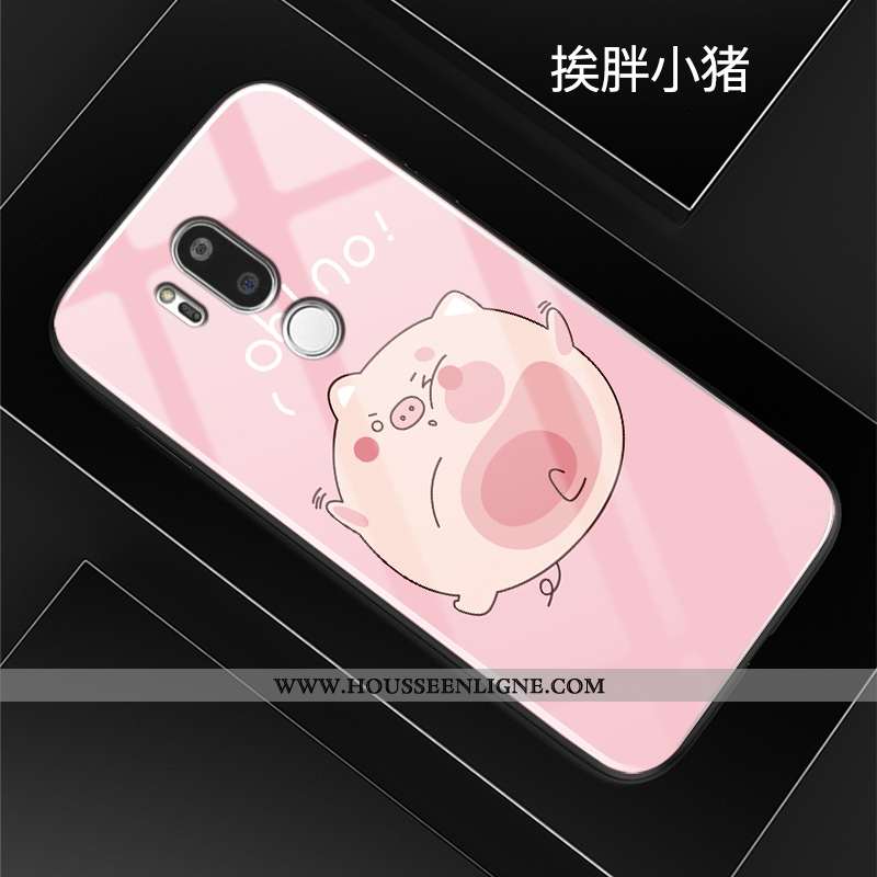Coque Lg G7 Thinq Silicone Mode Protection Difficile Étui Créatif Incassable Rose