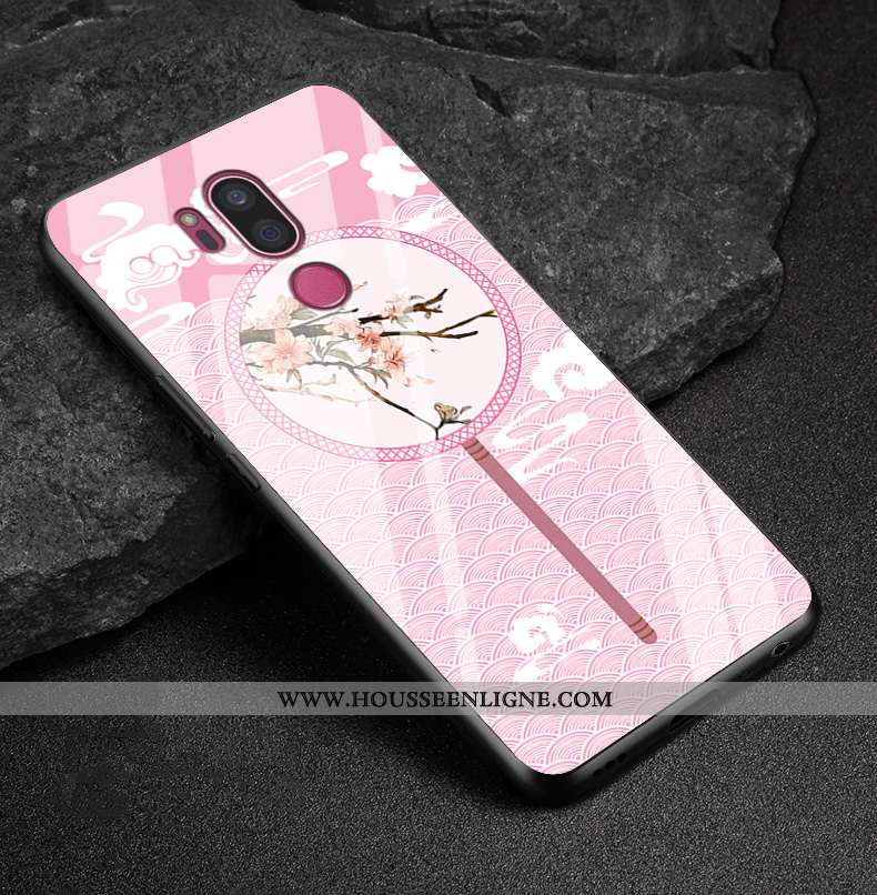 Coque Lg G7 Thinq Silicone Mode Richesse Personnalité Verre Blanc Nouveau Blanche