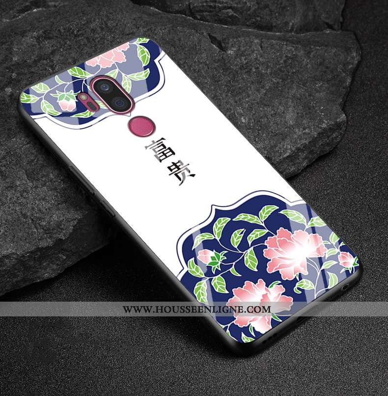 Coque Lg G7 Thinq Silicone Mode Richesse Personnalité Verre Blanc Nouveau Blanche