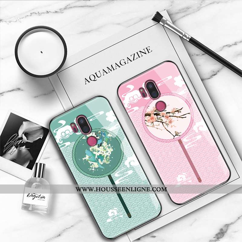 Coque Lg G7 Thinq Silicone Mode Richesse Personnalité Verre Blanc Nouveau Blanche