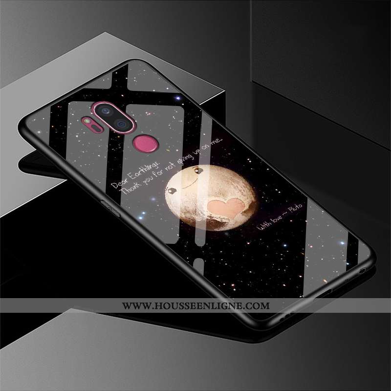 Coque Lg G7 Thinq Verre Personnalité Tendance Fluide Doux Étui Mode Violet
