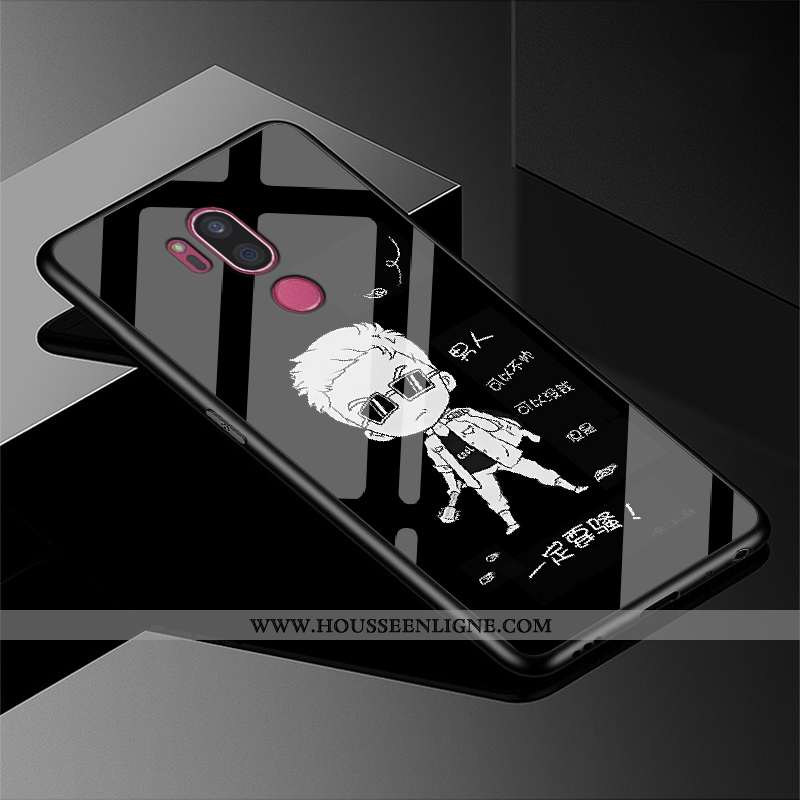 Coque Lg G7 Thinq Verre Personnalité Tendance Fluide Doux Étui Mode Violet