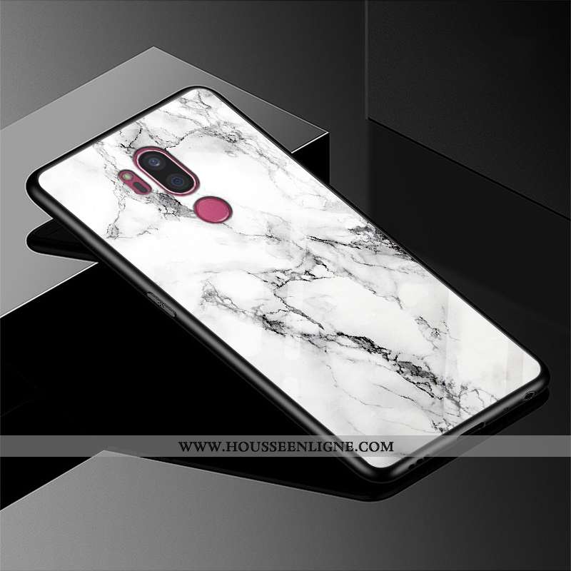 Coque Lg G7 Thinq Verre Personnalité Tendance Fluide Doux Étui Mode Violet