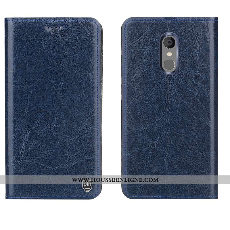 Coque Lg K11 Cuir Protection Tout Compris Nouveau Téléphone Portable Véritable Bleu Foncé