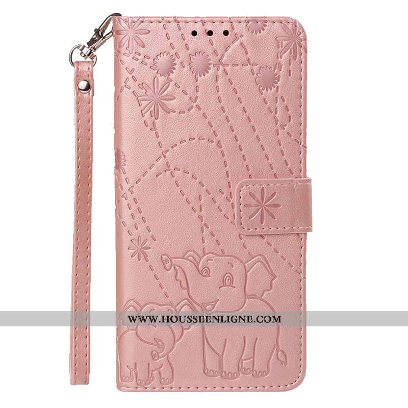 Coque Lg Q Stylus Protection Ornements Suspendus Marron Cuir Étui Téléphone Portable