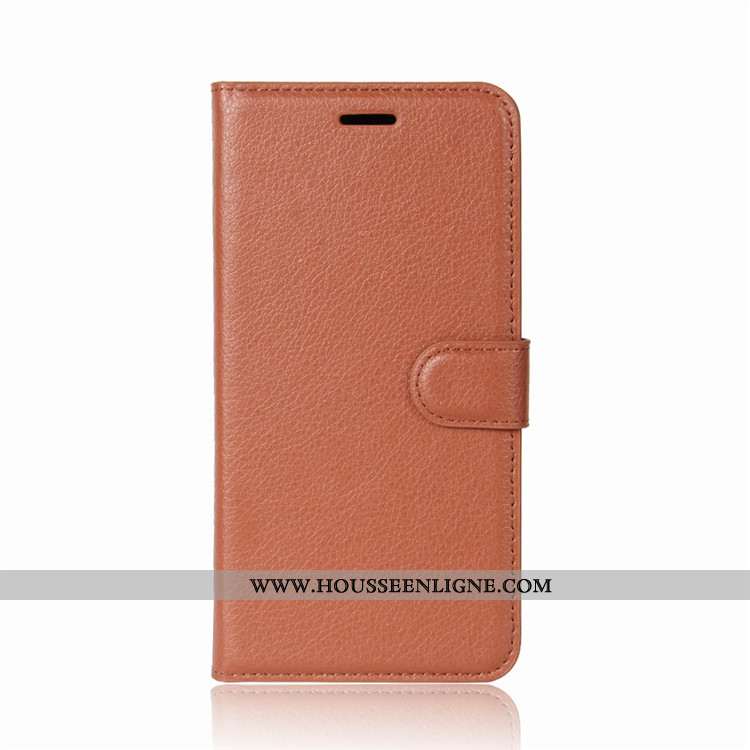 Coque Lg Q6 Cuir Protection Housse Étui Incassable Téléphone Portable Noir