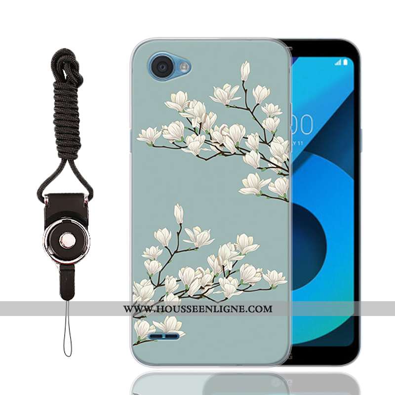 Coque Lg Q6 Dessin Animé Charmant Personnalité Téléphone Portable Protection Silicone Étui Blanche
