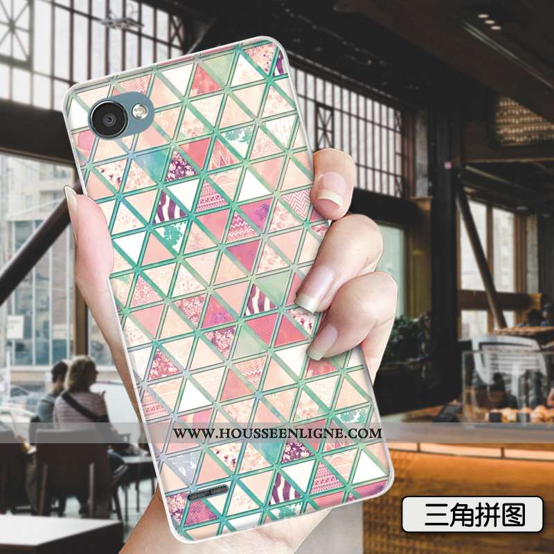 Coque Lg Q6 Dessin Animé Charmant Téléphone Portable Mode Étui Tout Compris Petit Verte