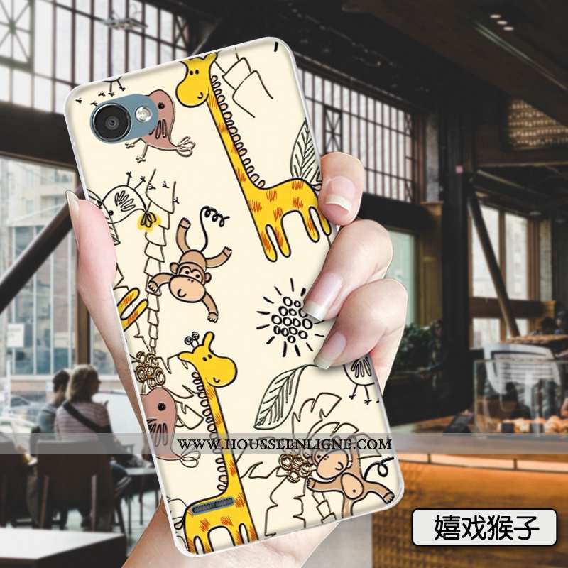 Coque Lg Q6 Dessin Animé Charmant Téléphone Portable Mode Étui Tout Compris Petit Verte