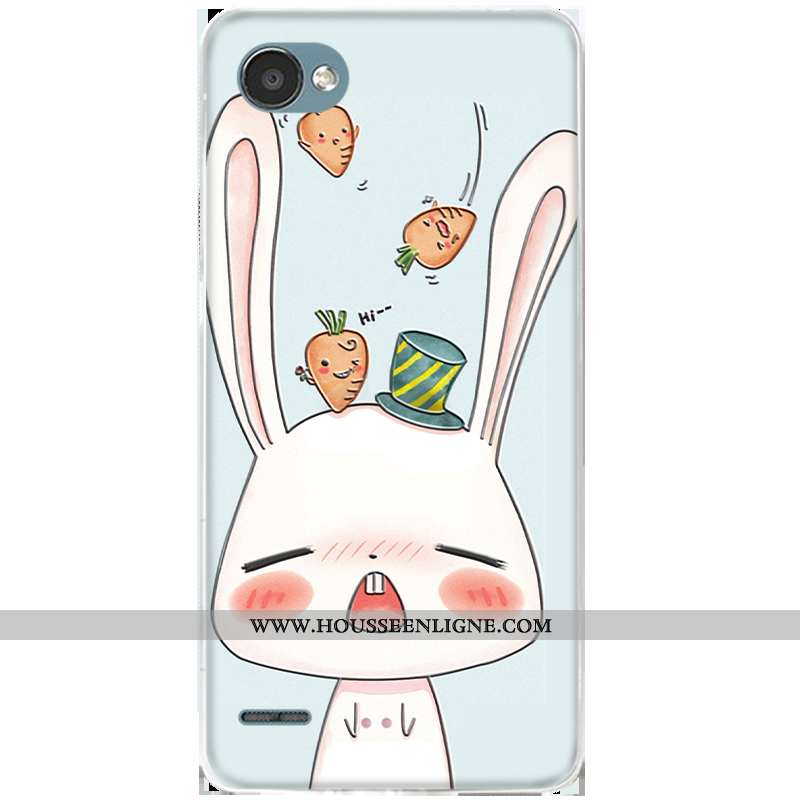 Coque Lg Q6 Dessin Animé Charmant Téléphone Portable Mode Étui Tout Compris Petit Verte