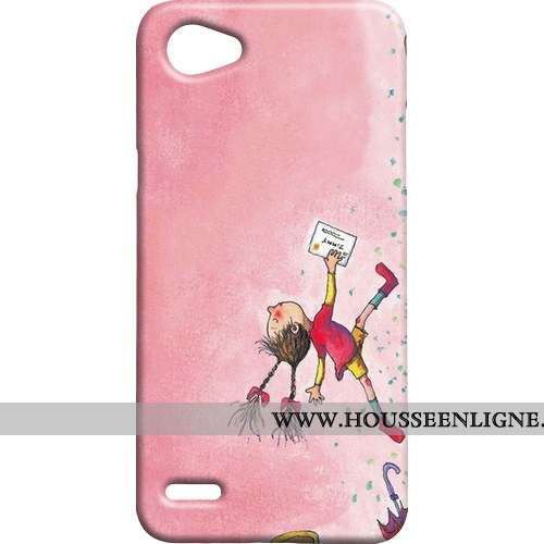 Coque Lg Q6 Délavé En Daim Difficile Téléphone Portable Étui Bleu Mini