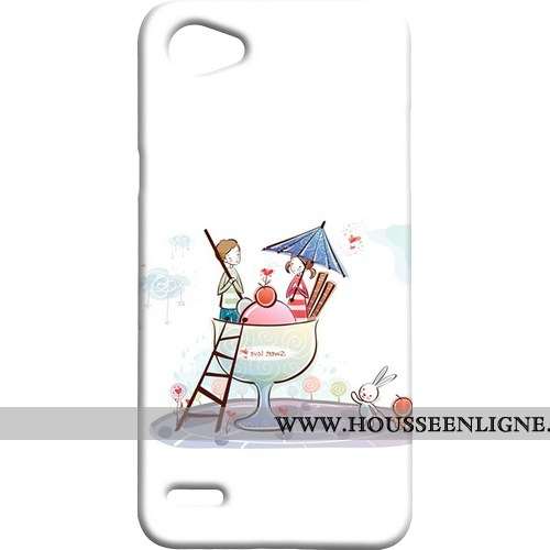 Coque Lg Q6 Délavé En Daim Difficile Téléphone Portable Étui Bleu Mini