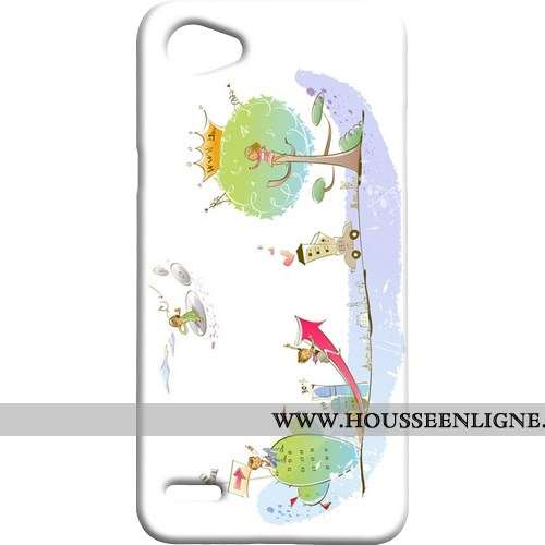 Coque Lg Q6 Délavé En Daim Difficile Téléphone Portable Étui Bleu Mini