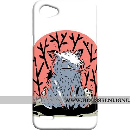 Coque Lg Q6 Personnalité Créatif Téléphone Portable Difficile Étui Mini Jaune