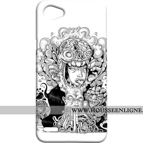 Coque Lg Q6 Personnalité Créatif Téléphone Portable Difficile Étui Mini Jaune