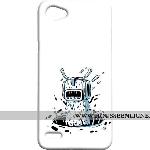 Coque Lg Q6 Personnalité Créatif Téléphone Portable Difficile Étui Mini Jaune