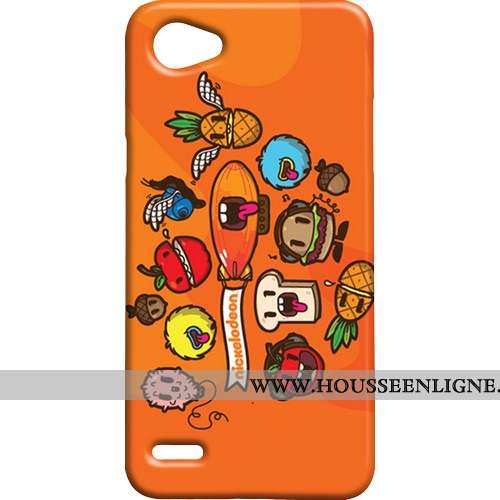 Coque Lg Q6 Personnalité Créatif Téléphone Portable Difficile Étui Mini Jaune