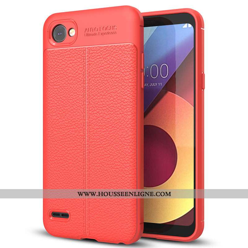 Coque Lg Q6 Protection Tendance Gris Nouveau Tout Compris Litchi Étui