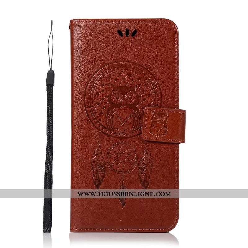 Coque Lg Q6 Tendance Cuir Téléphone Portable Simple Portefeuille Rose Fluide Doux